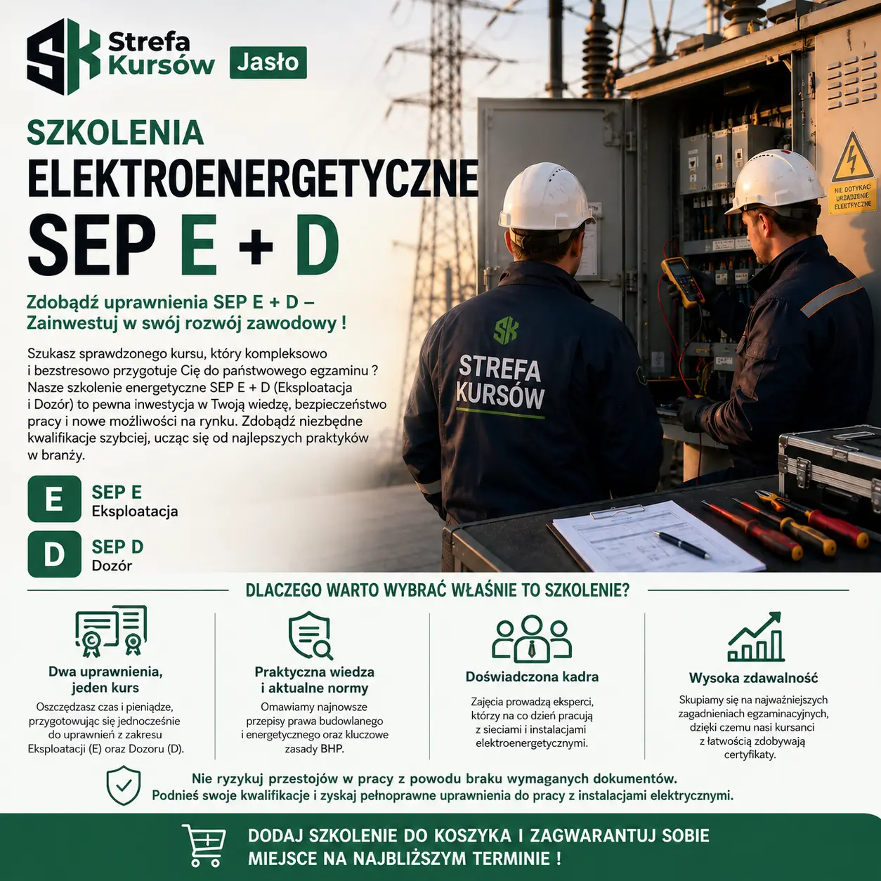 Szkolenia elektroenergetyczne SEP E + D Jasło