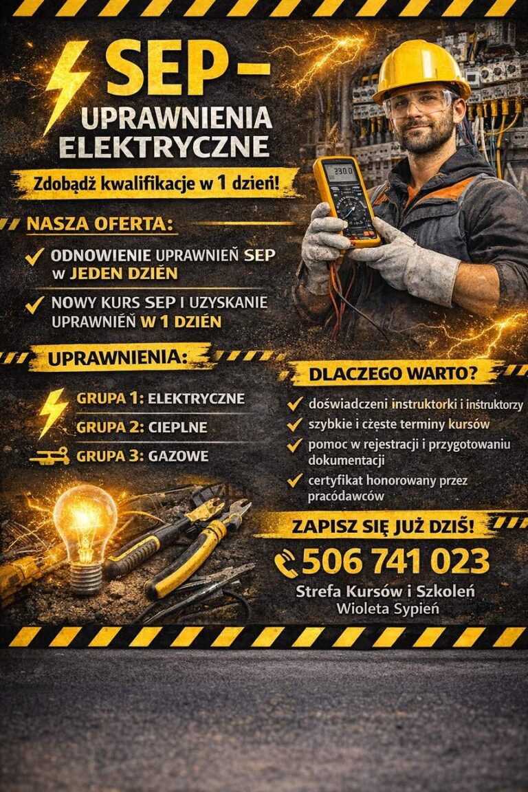 KURSY SEP – Uprawnienia elektryczne – Jasło