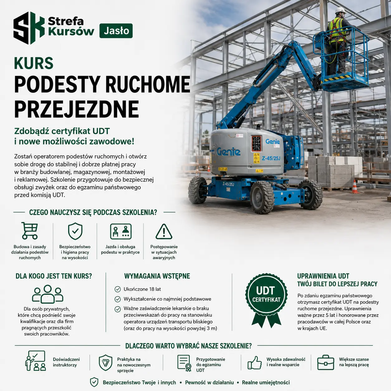 Kurs - Podesty ruchome-przejezdne