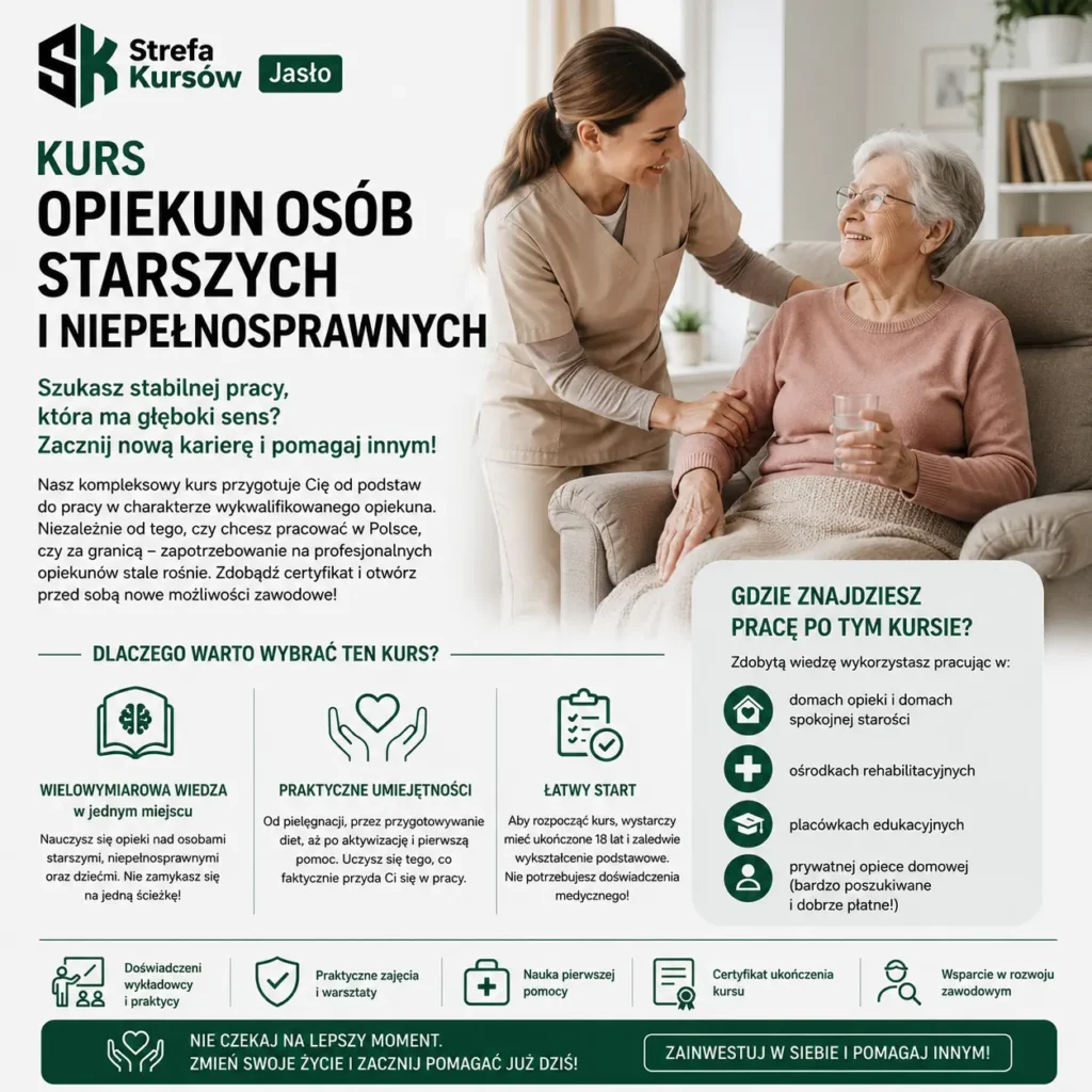 Kurs - Opiekun osób starszych i niepełnosprawnych