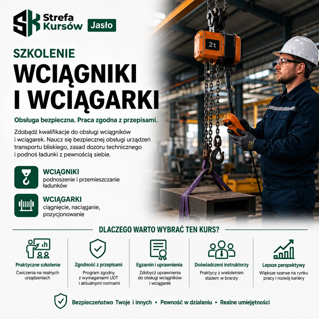Kurs - Wciągniki i wciągarki