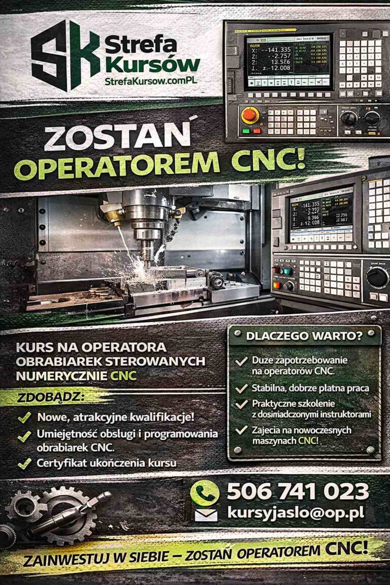 Szkolenie CNC w Jaśle – Czerwiec 2026.
