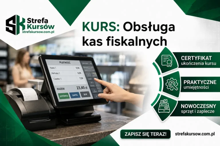 Zdjęcie reklamujące kurs Obsługi Kas fiskalnych w Strefa Kursów Jasło